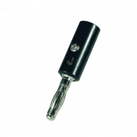 Conector banana tata, negru - BD 4/BK